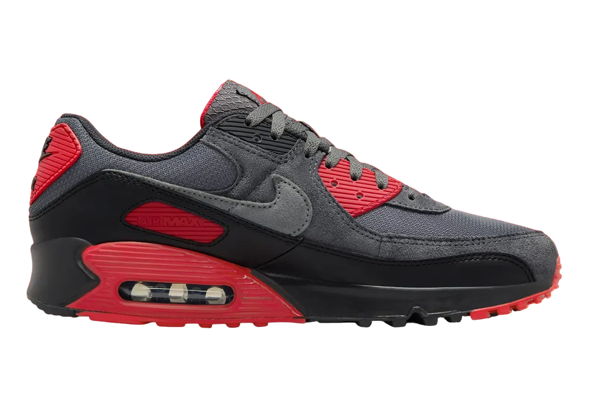 nike air max 90 grey red 3