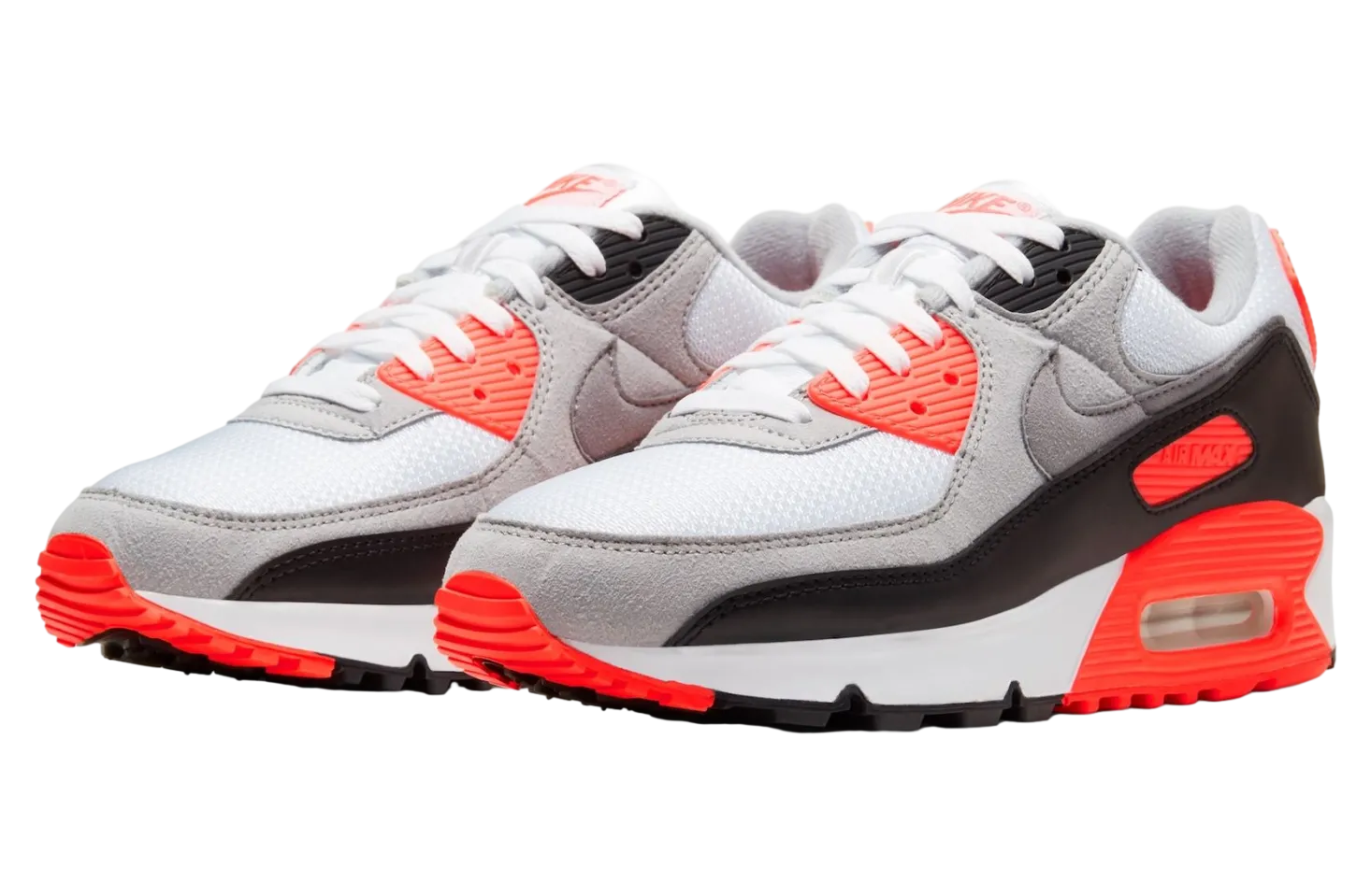nike air max 90 infrared white particle grey 1