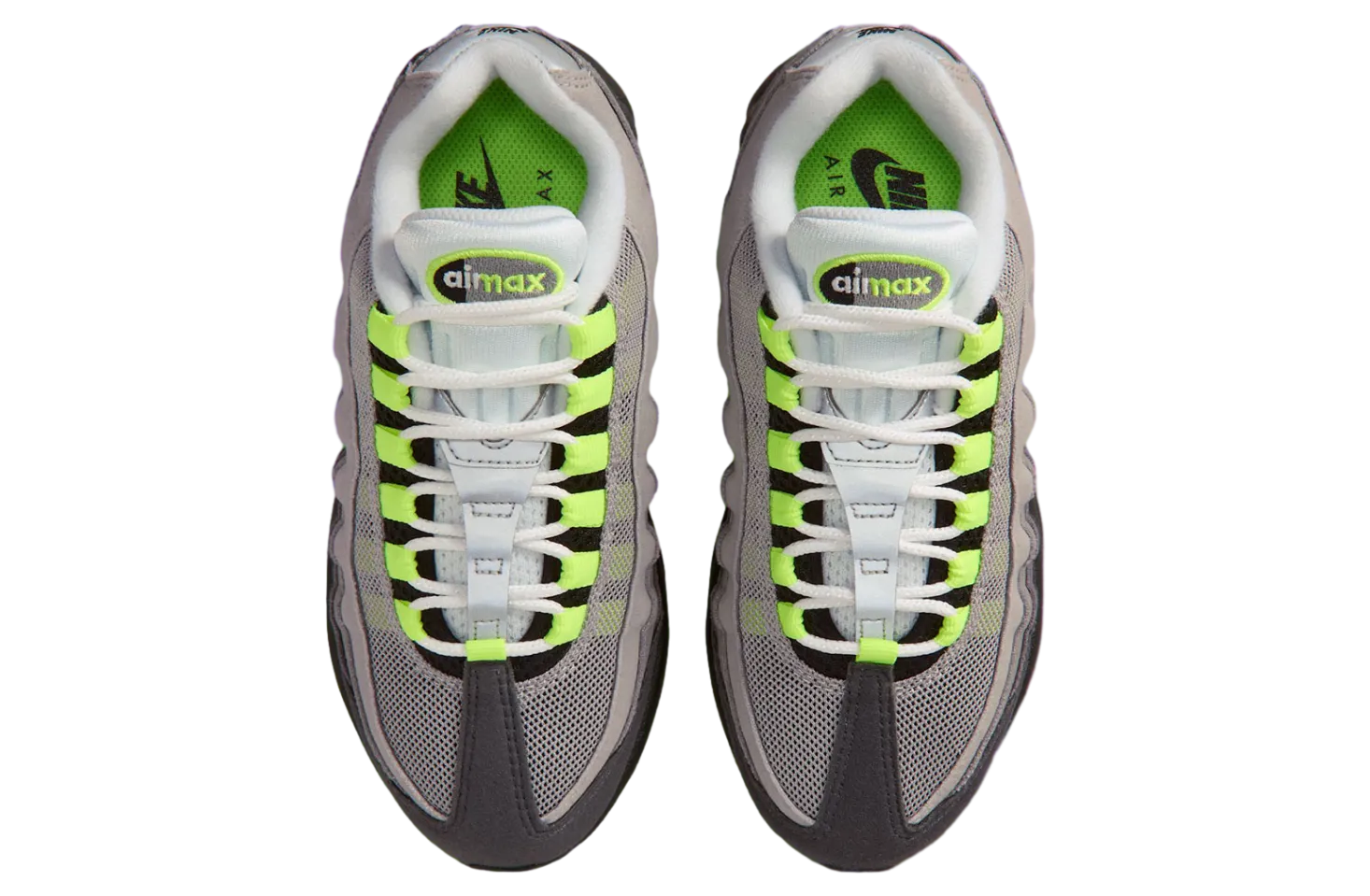 nike air max 95 gs big bubble neon 2