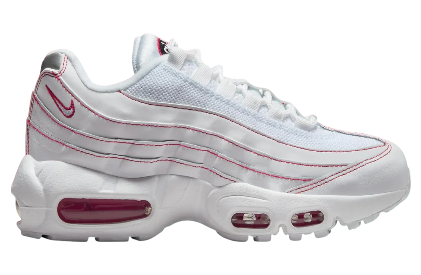 nike air max 95 recraft gs white red 1