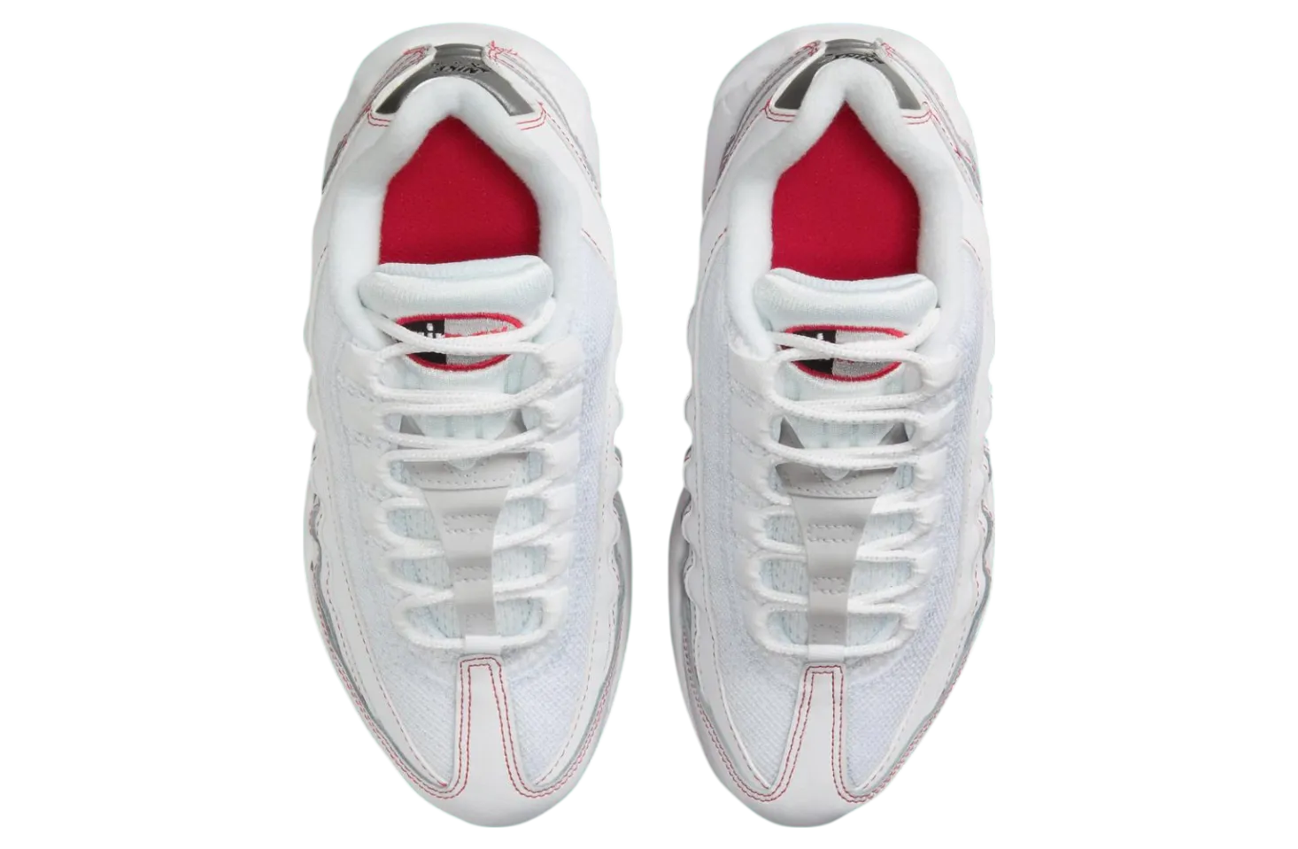 nike air max 95 recraft gs white red 2
