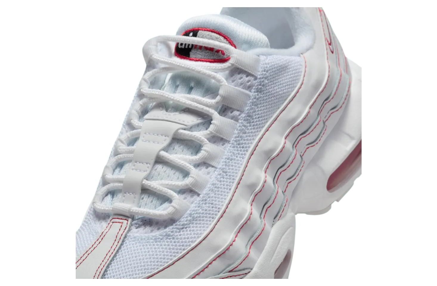 nike air max 95 recraft gs white red 5