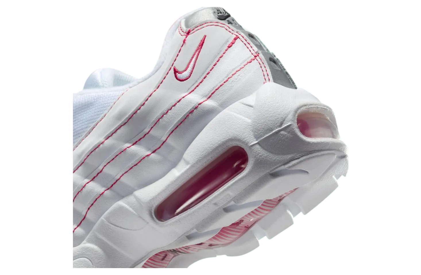 nike air max 95 recraft gs white red 6