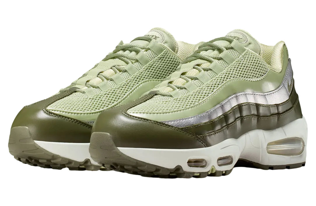 nike air max 95 wmns olive aura metallic silver 0
