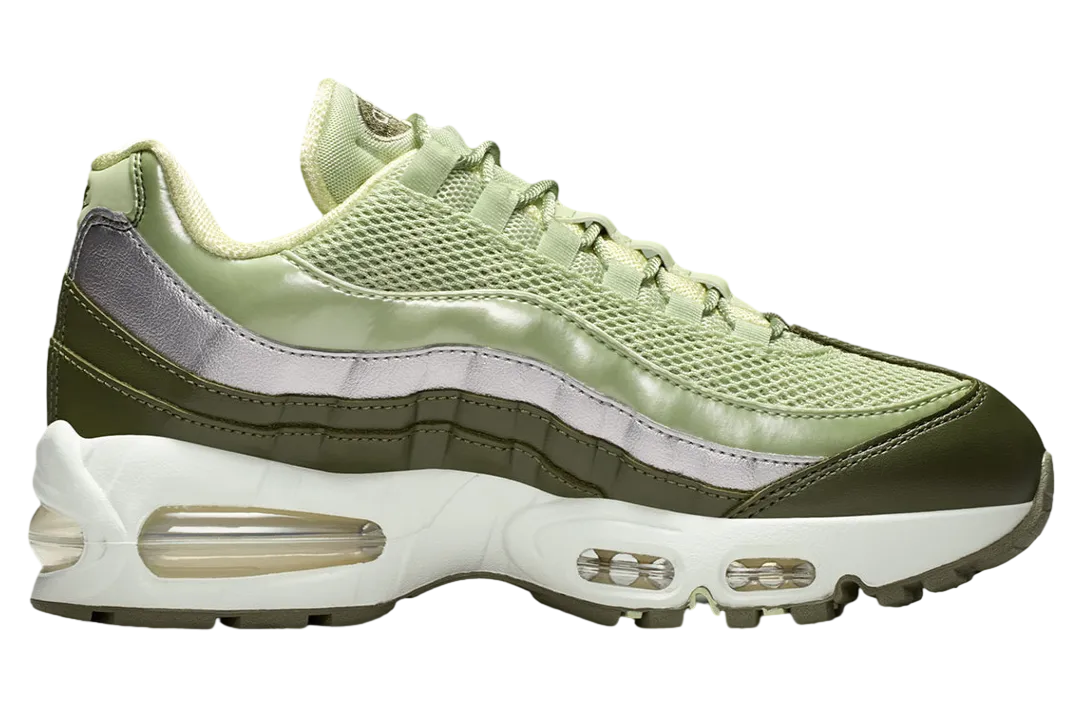 nike air max 95 wmns olive aura metallic silver 2