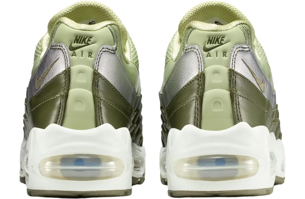 nike air max 95 wmns olive aura metallic silver 4