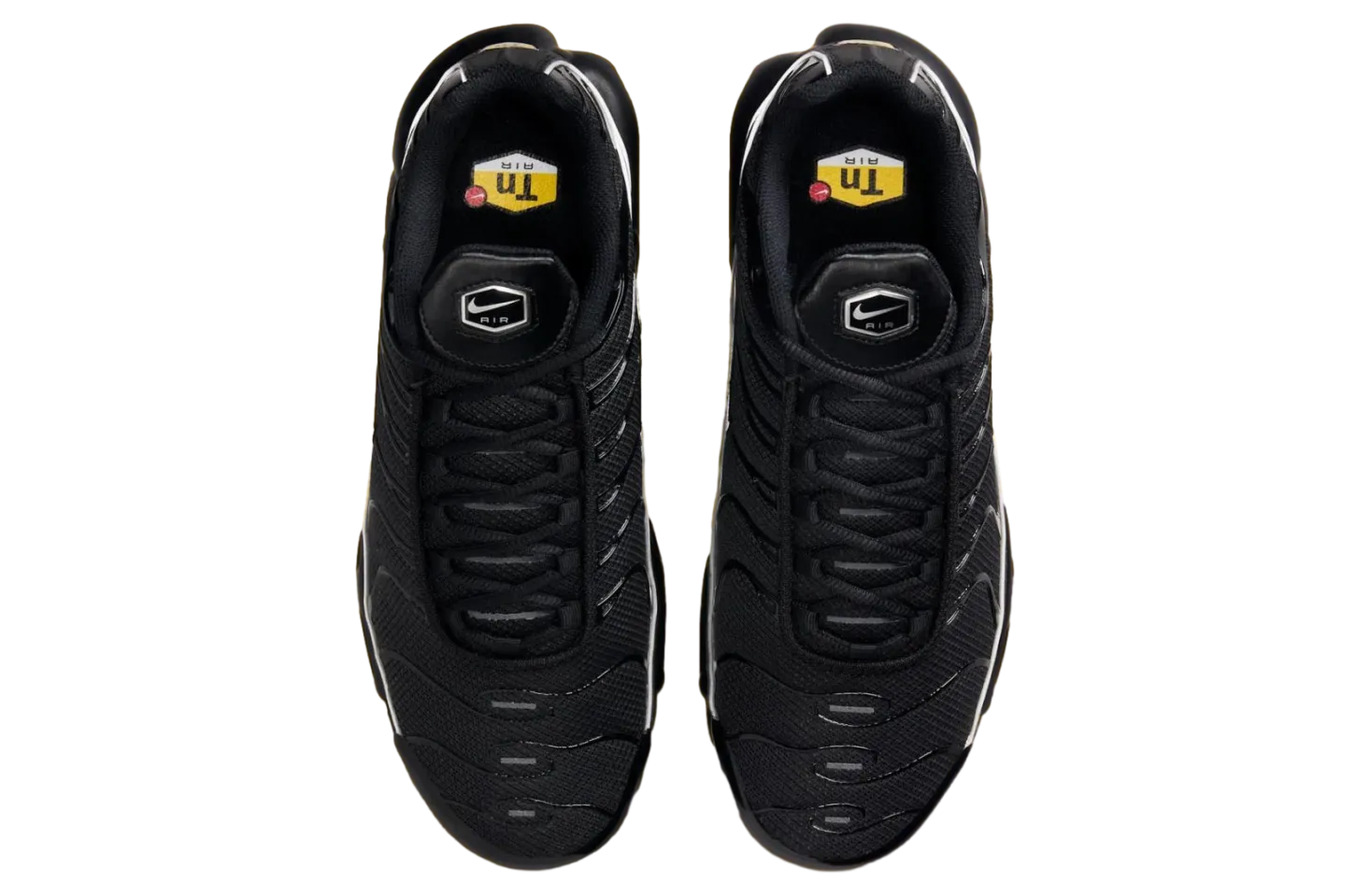 nike air max plus black metallic silver tour yellow 2