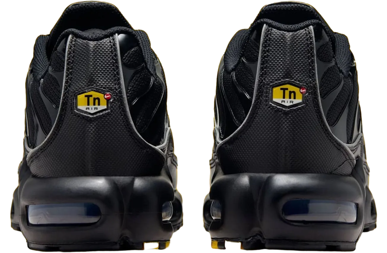 nike air max plus black metallic silver tour yellow 3