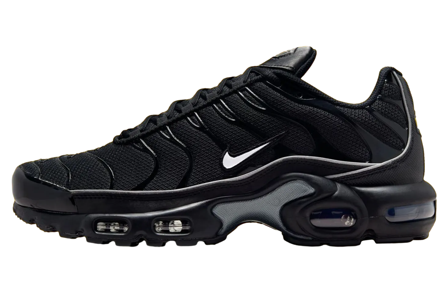 nike air max plus black metallic silver tour yellow