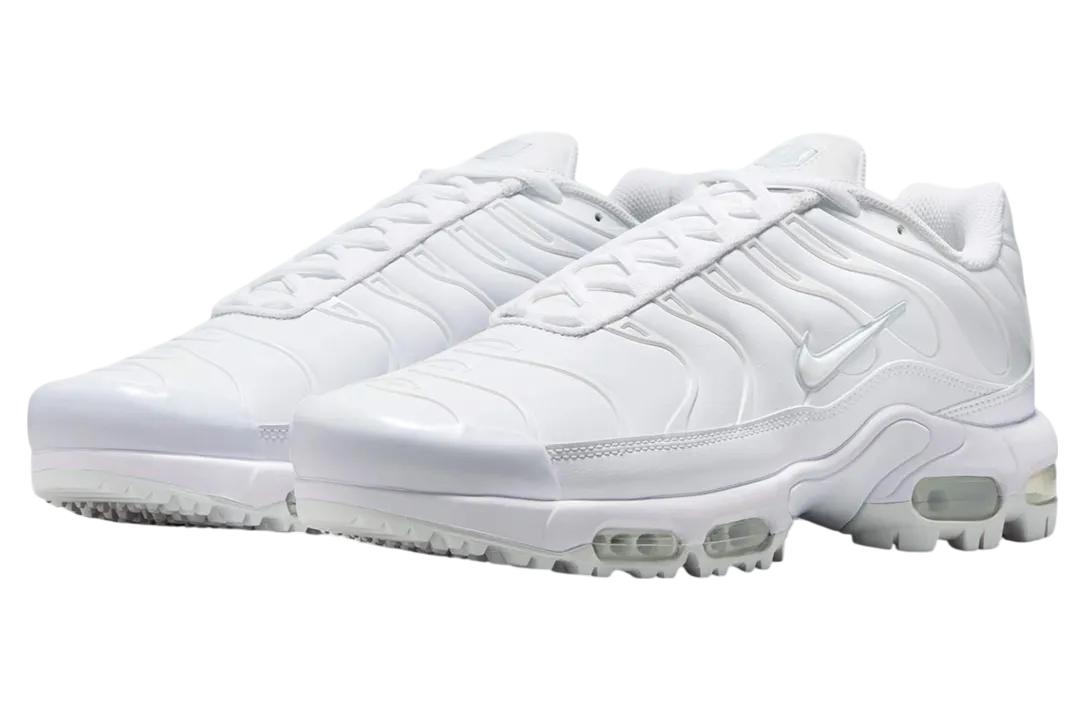 nike air max plus golf triple white 0