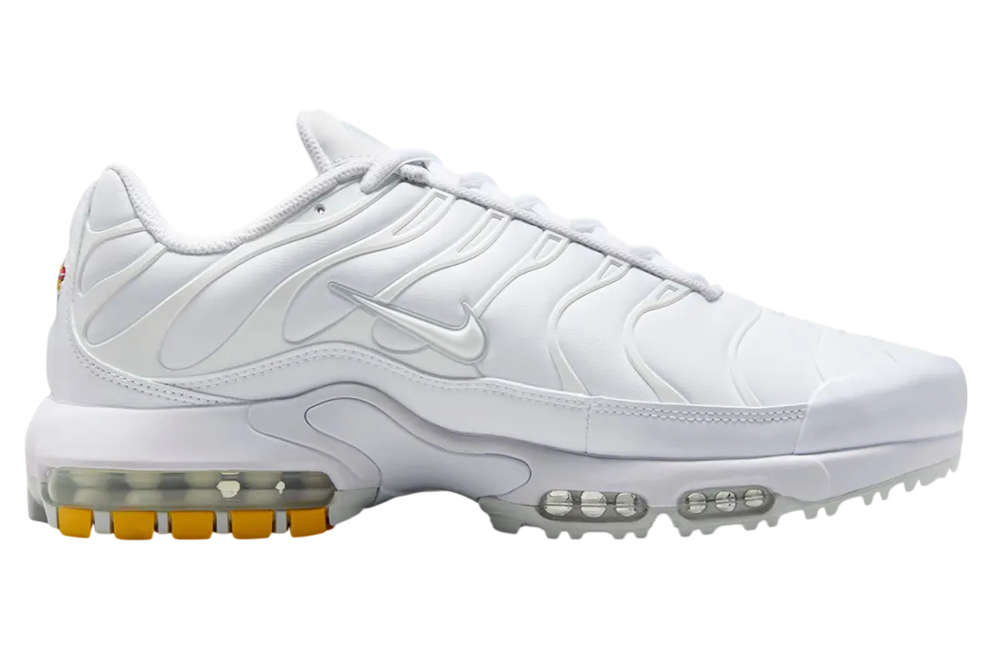 nike air max plus golf triple white 1