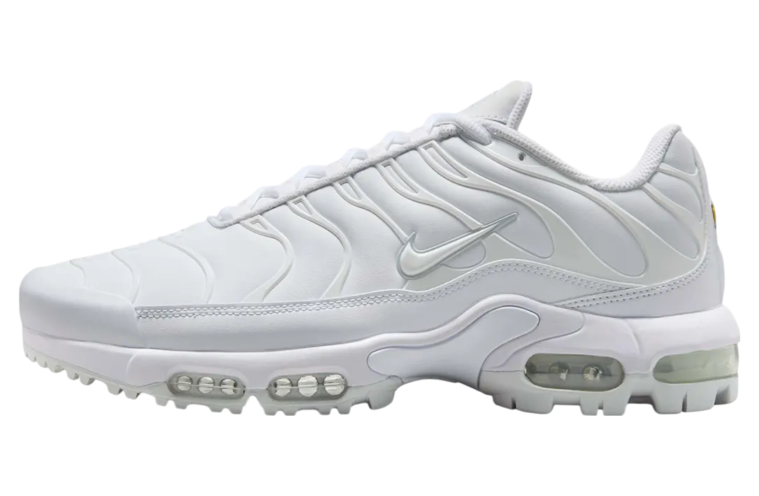 nike air max plus golf triple white