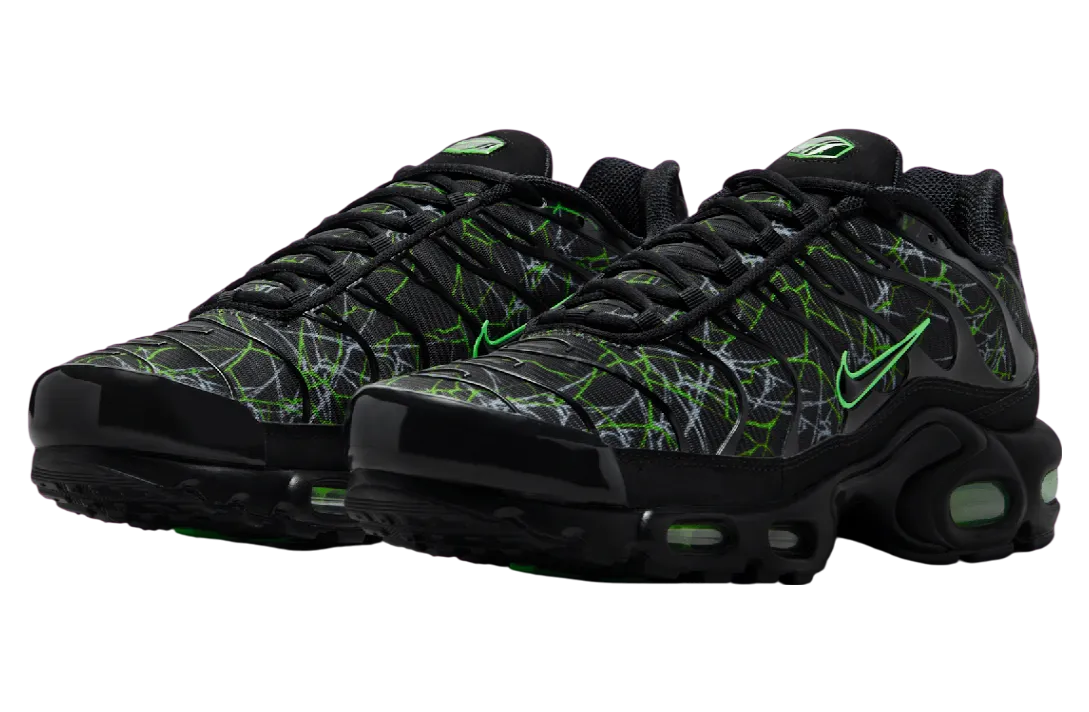 nike air max plus shattered glass black green 0