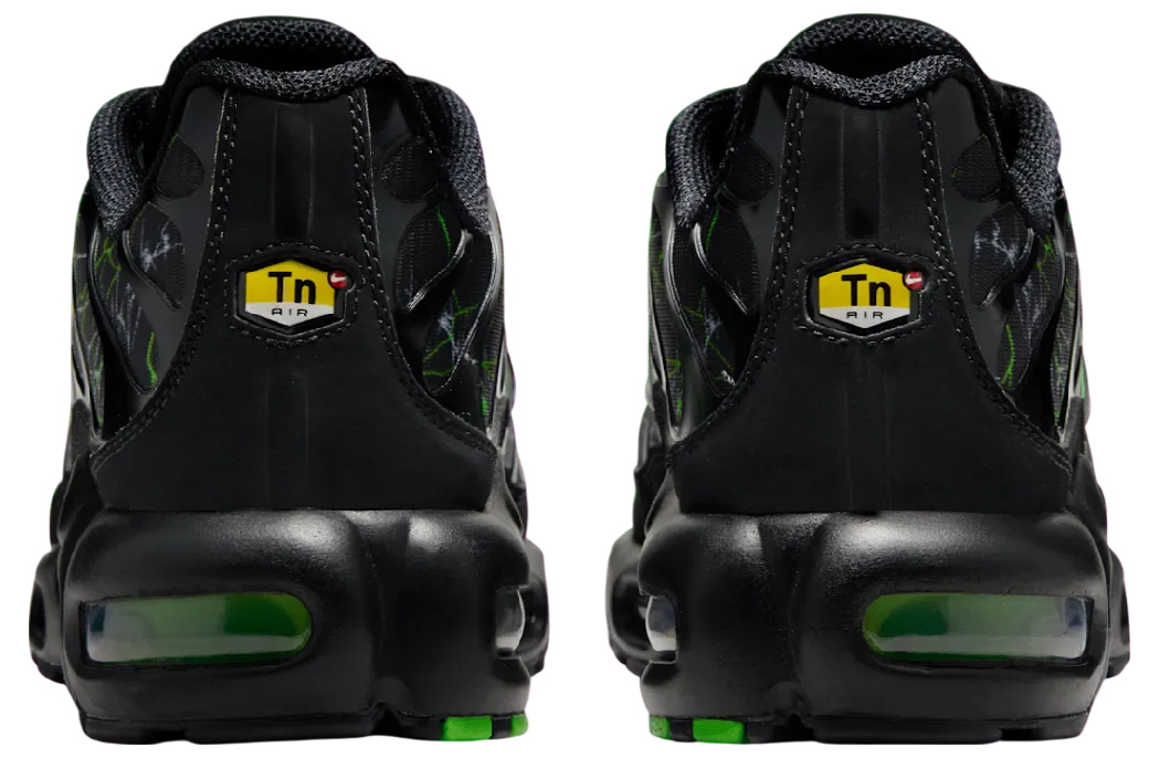 nike air max plus shattered glass black green 3