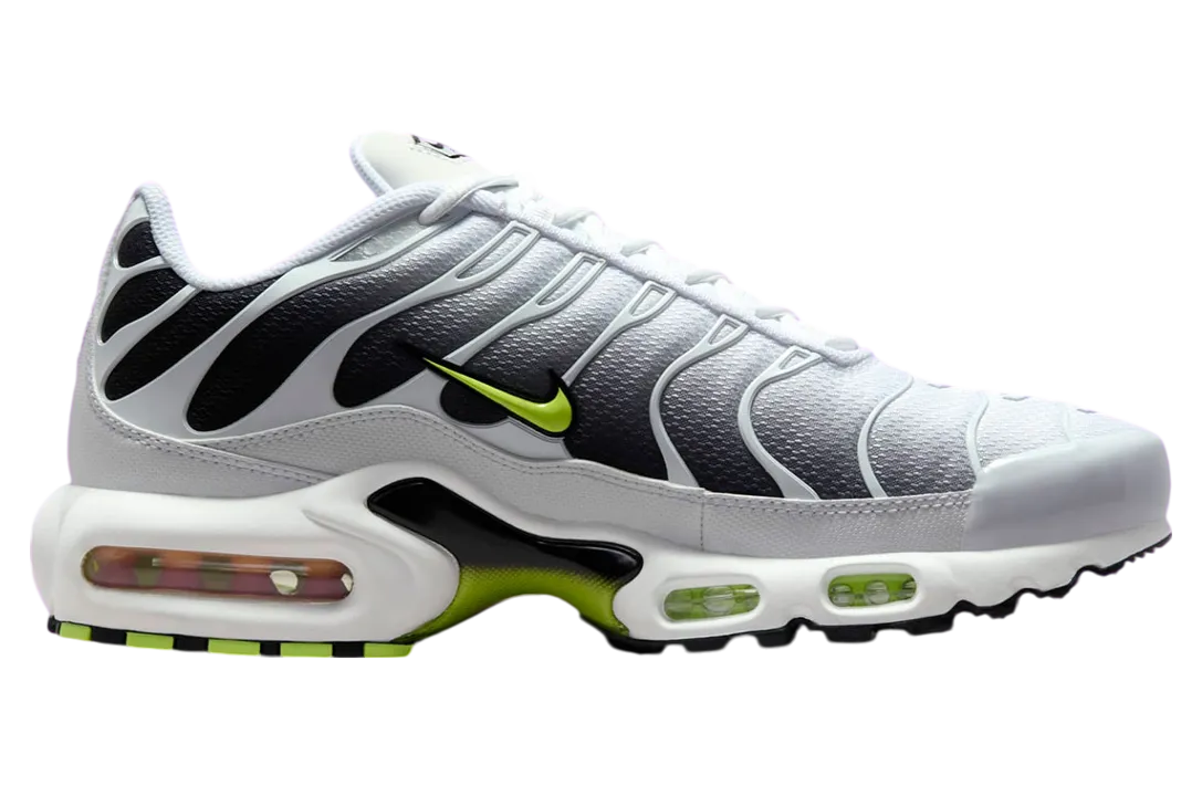 nike air max plus white black volt 0