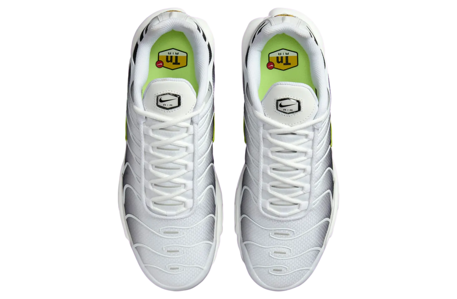 nike air max plus white black volt 1