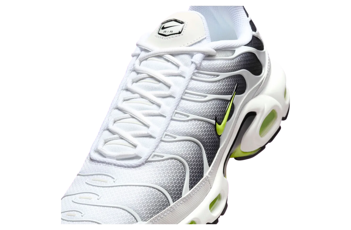 nike air max plus white black volt 3