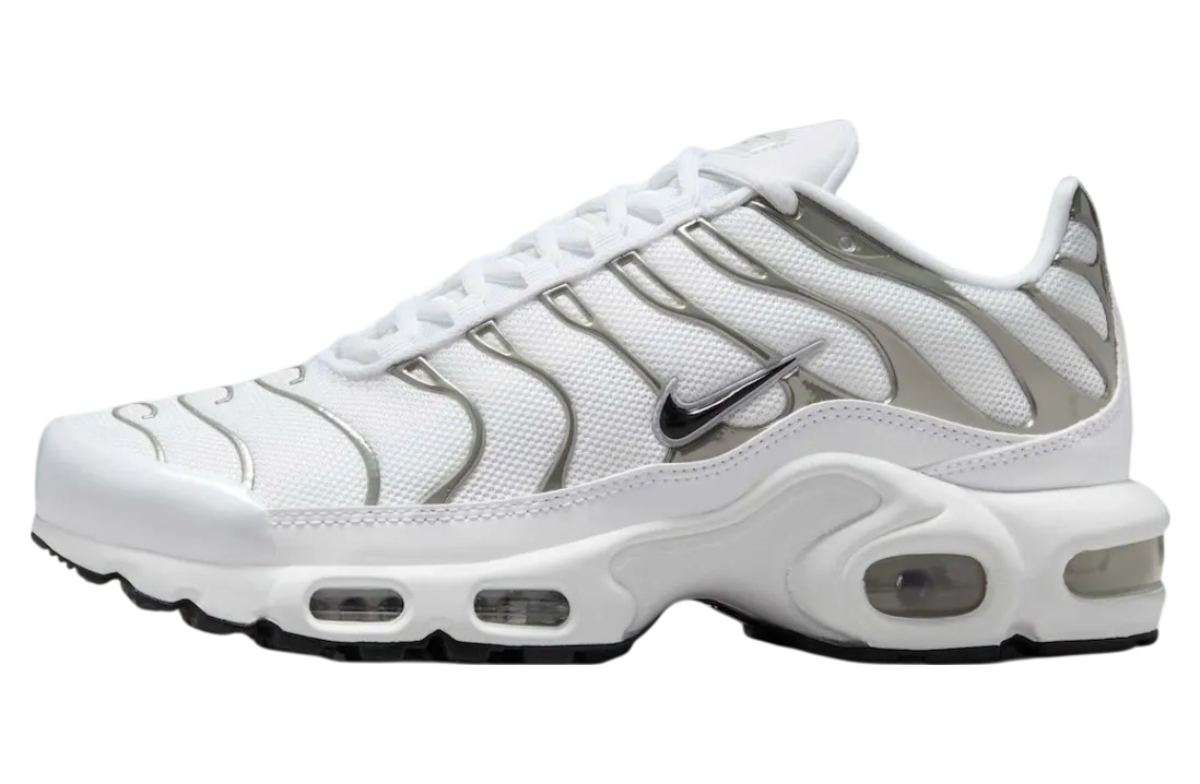 nike air max plus wmns metallic silver white