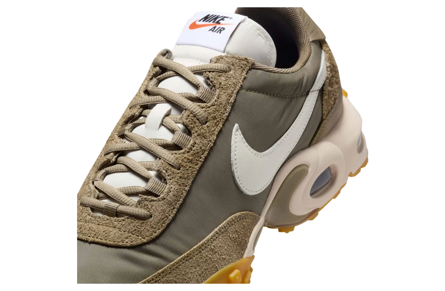 nike air max waffle racer matte olive sail 4