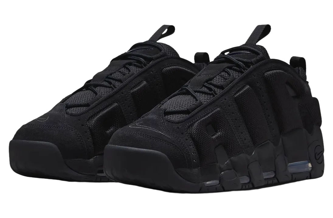 nike air more uptempo low black 0