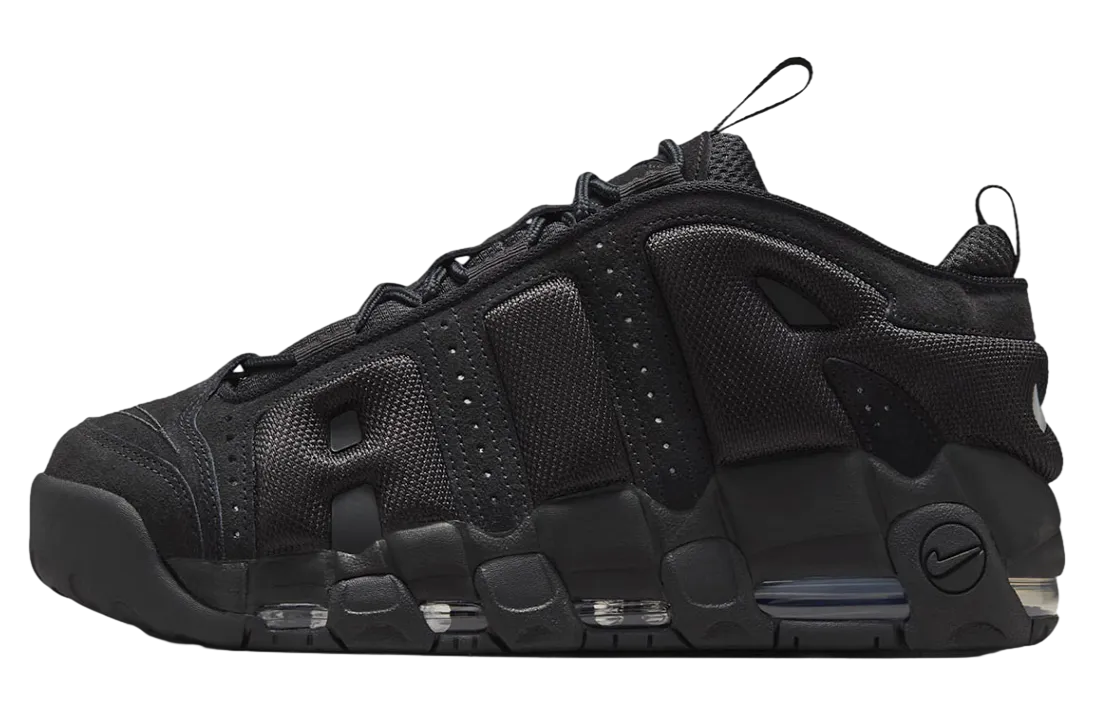 nike air more uptempo low black