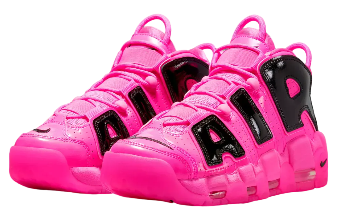 nike air more uptempo pink blast black 0