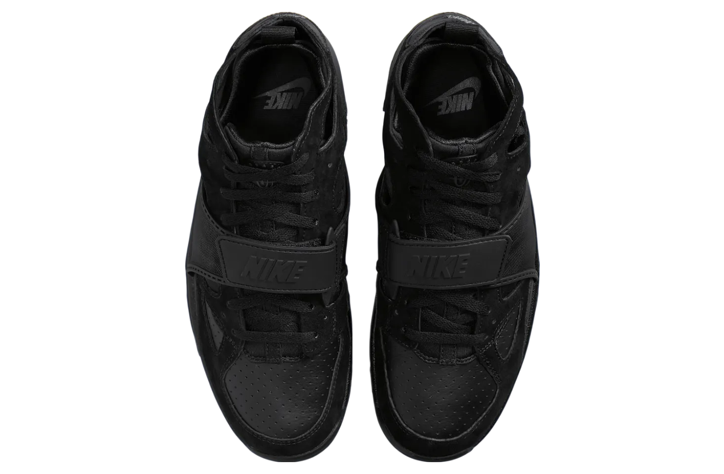 nike air trainer huarache triple black black 3