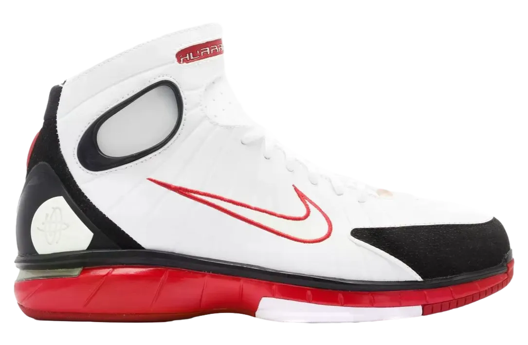 nike air zoom huarache 2k4 white varsity red