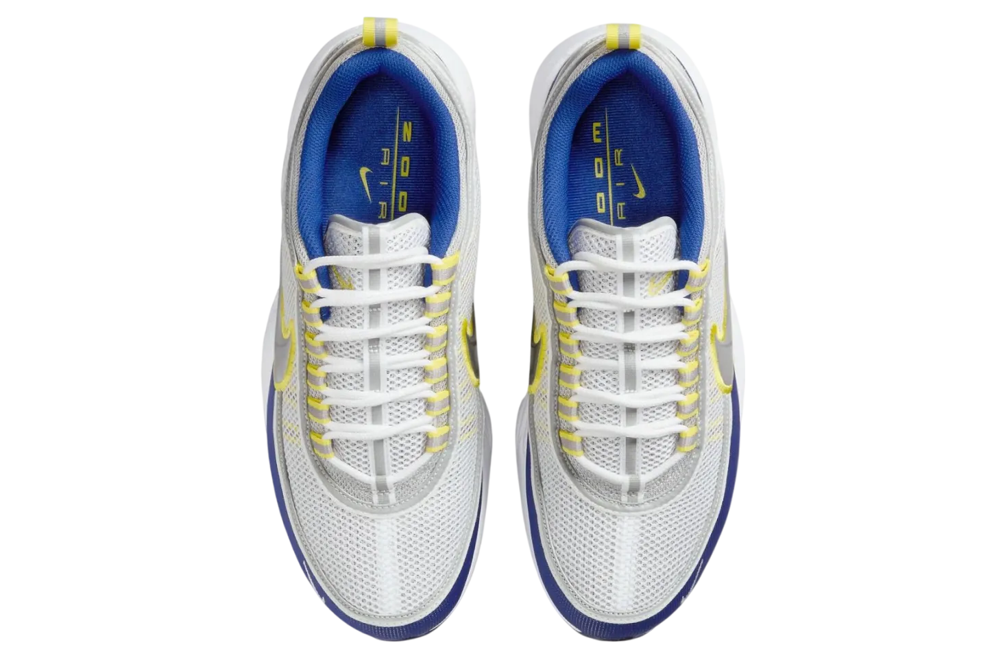 nike air zoom spiridon white deep royal blue 2