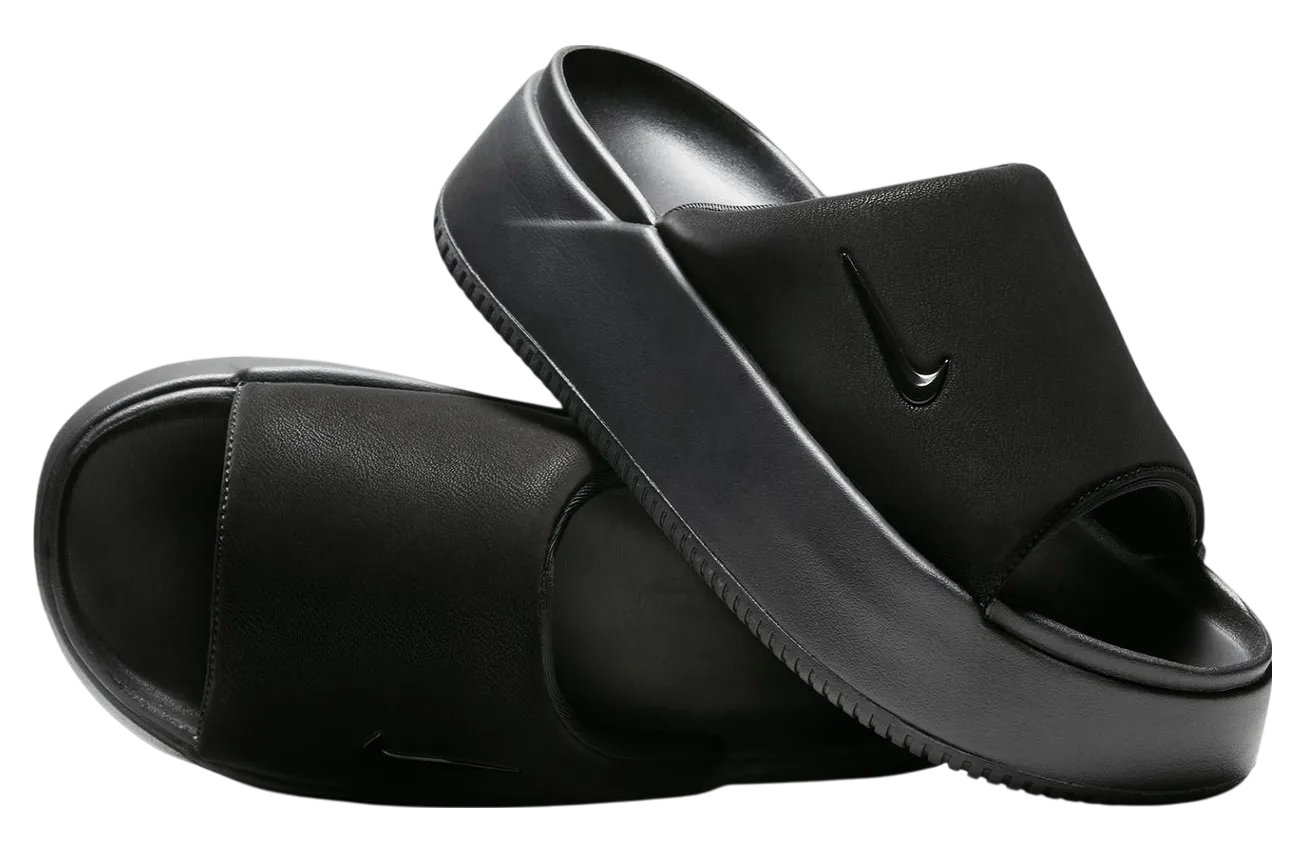 nike calm elevation slide triple black