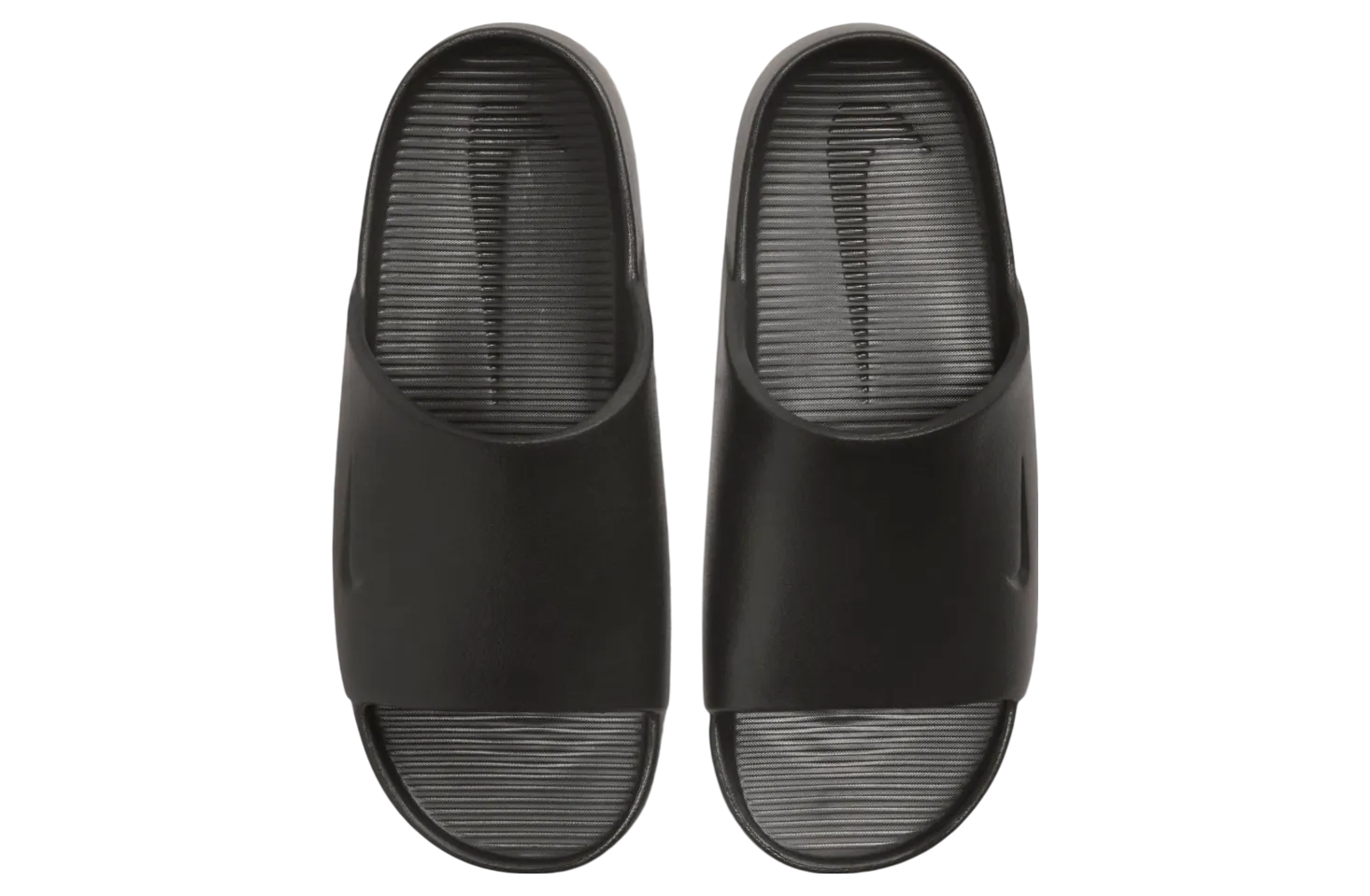 nike calm slide black gum medium brown 2