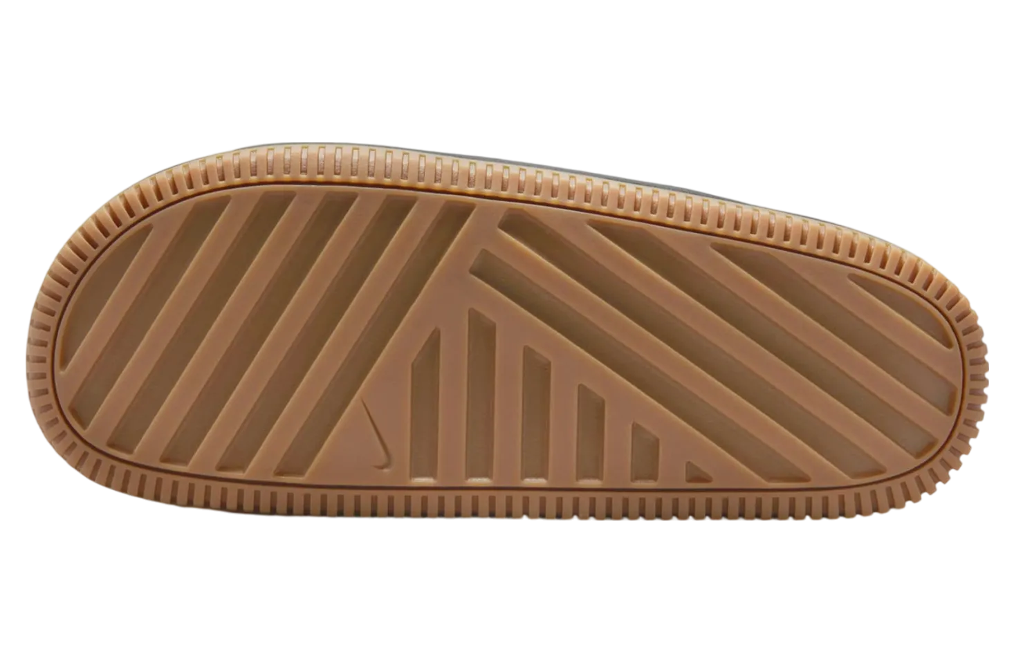 nike calm slide black gum medium brown 3