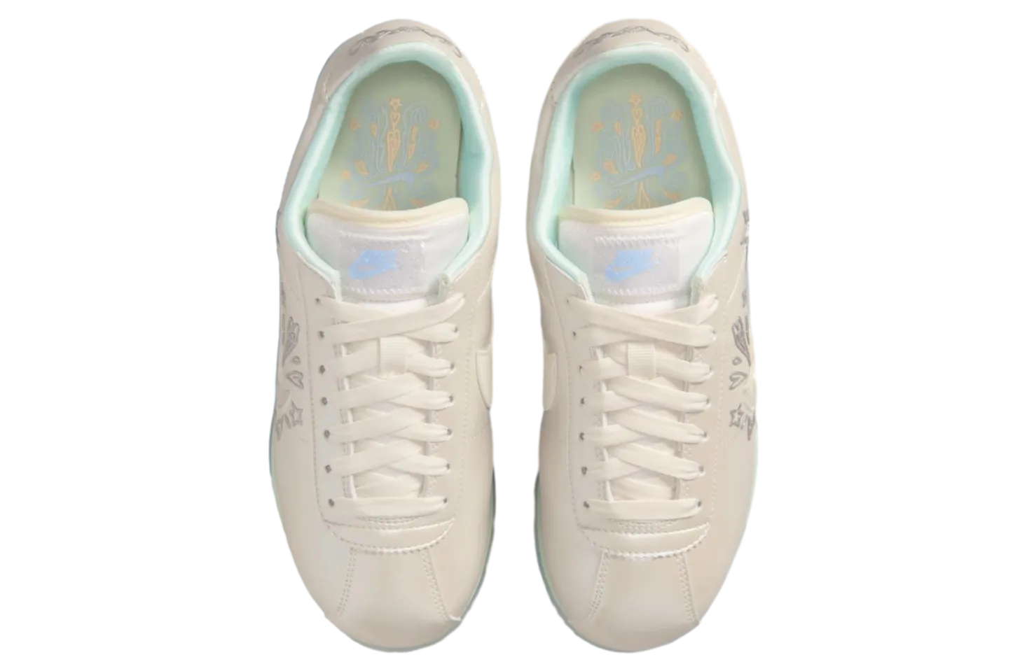 nike cortez blue barely green sail 4