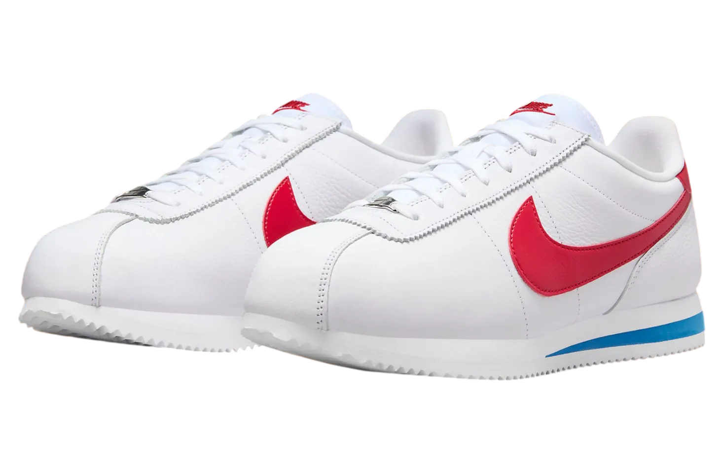 Nike leather cortez red white blue online