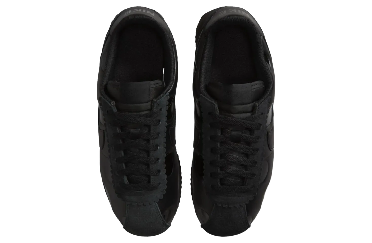 nike cortez triple black polka dot b 3