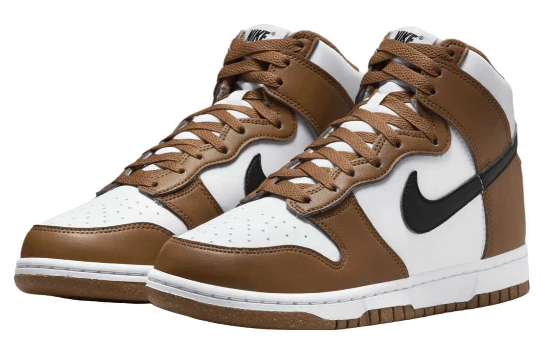 nike dunk high next nature brown white 0