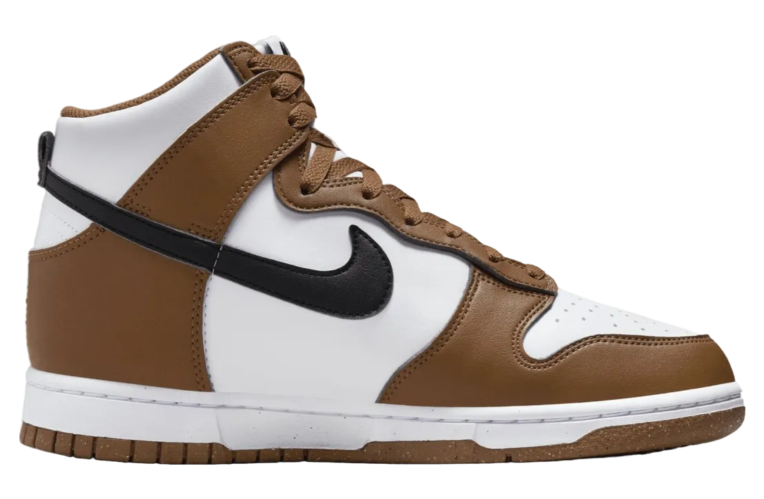 nike dunk high next nature brown white 1