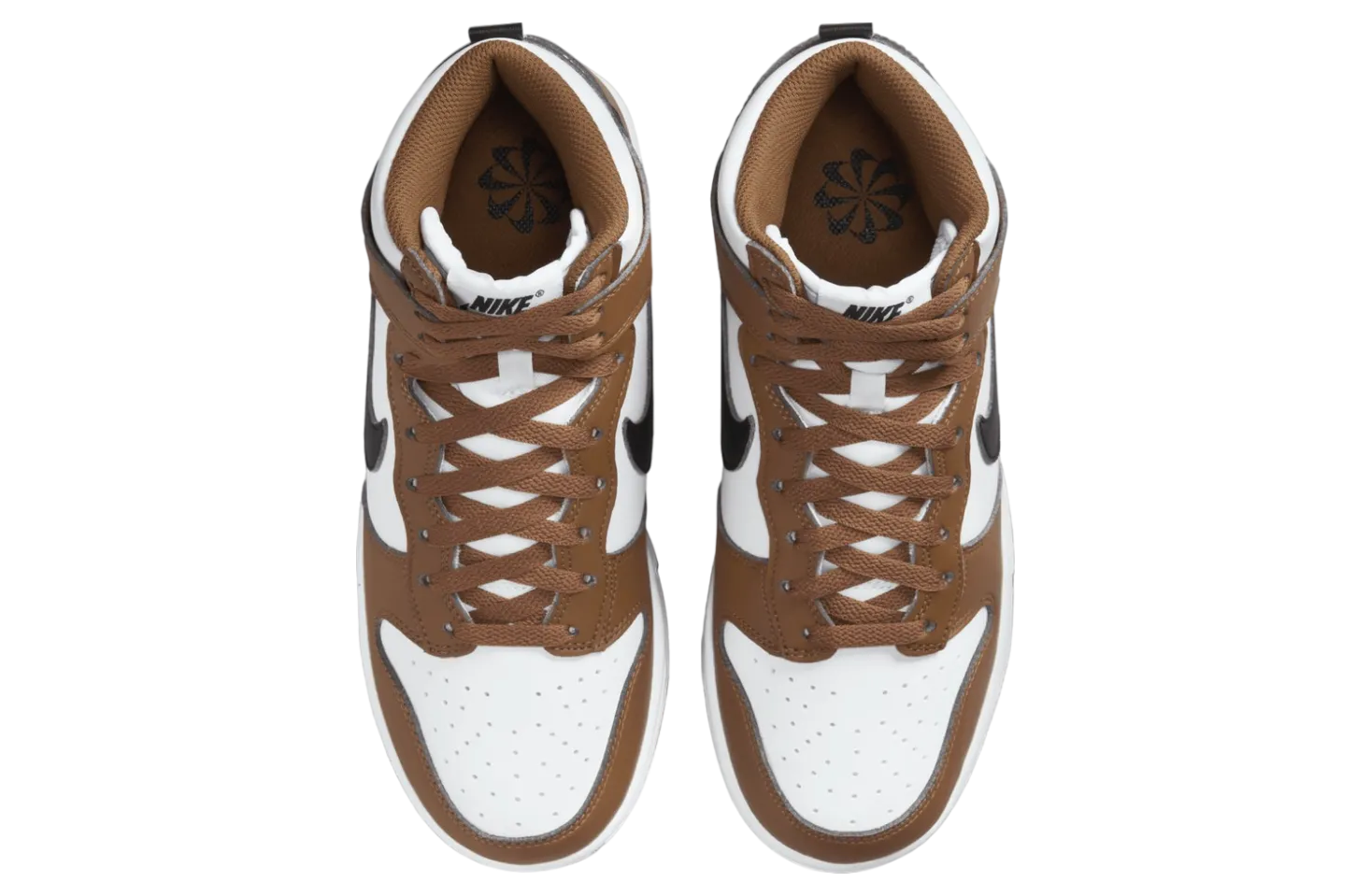 nike dunk high next nature brown white 2