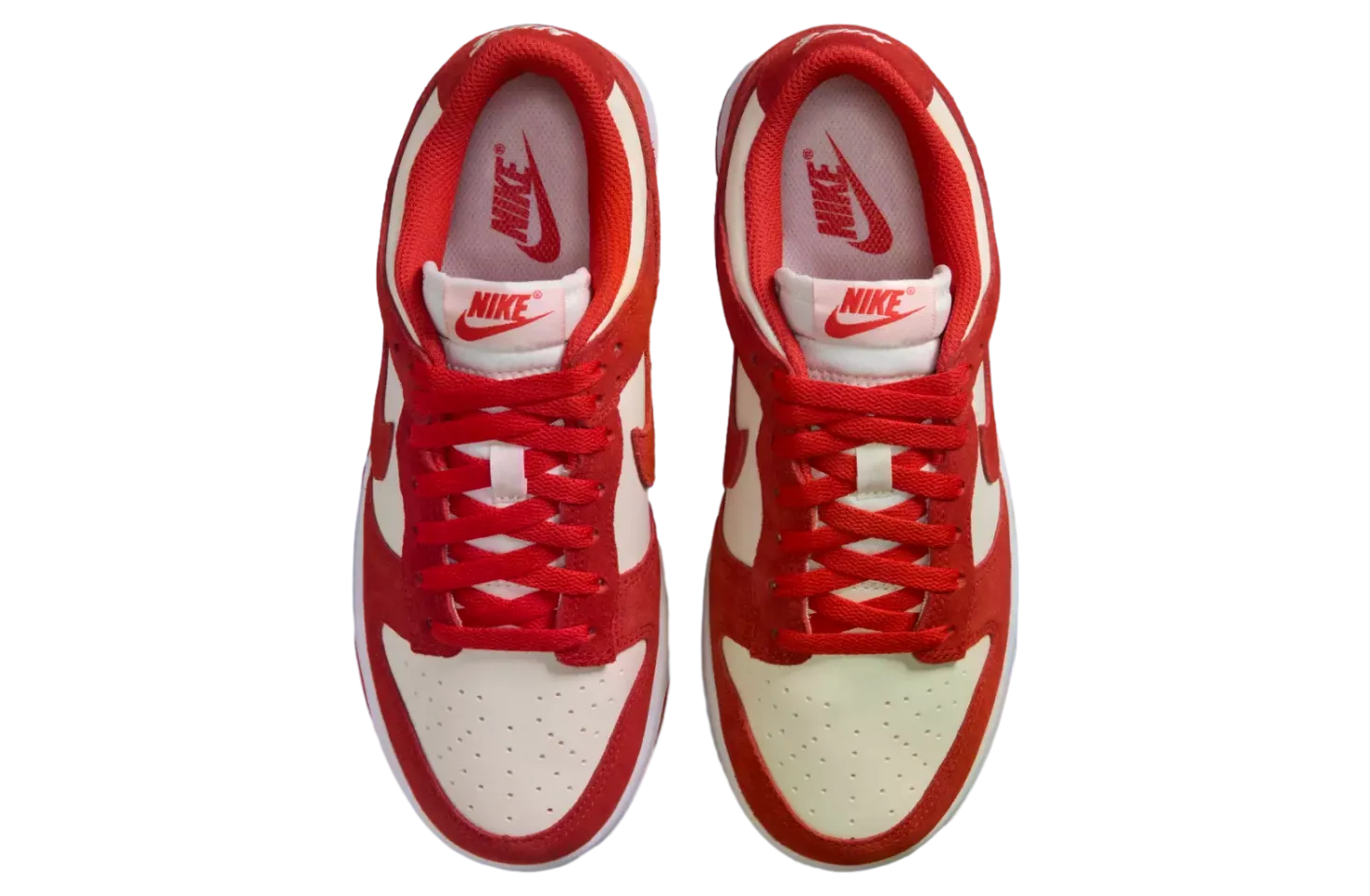 nike dunk light crimson sail white 1
