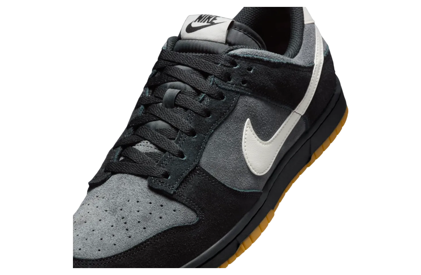 nike dunk low black grey gum 5