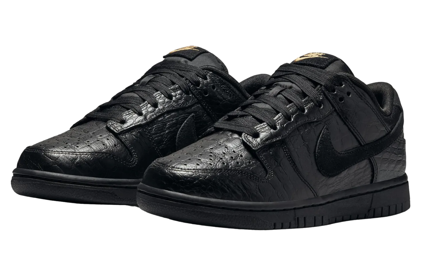 nike dunk low black metallic gold 1