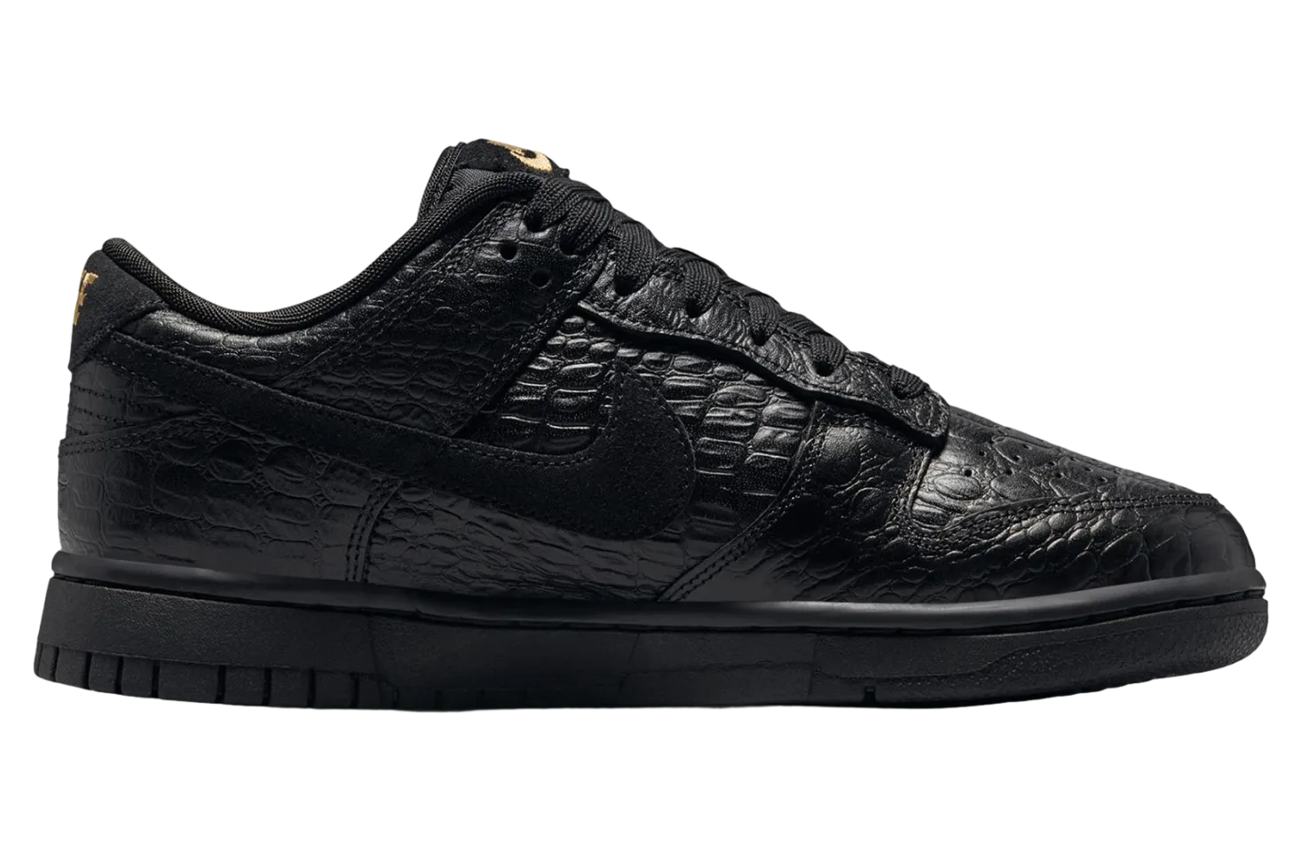 nike dunk low black metallic gold 2