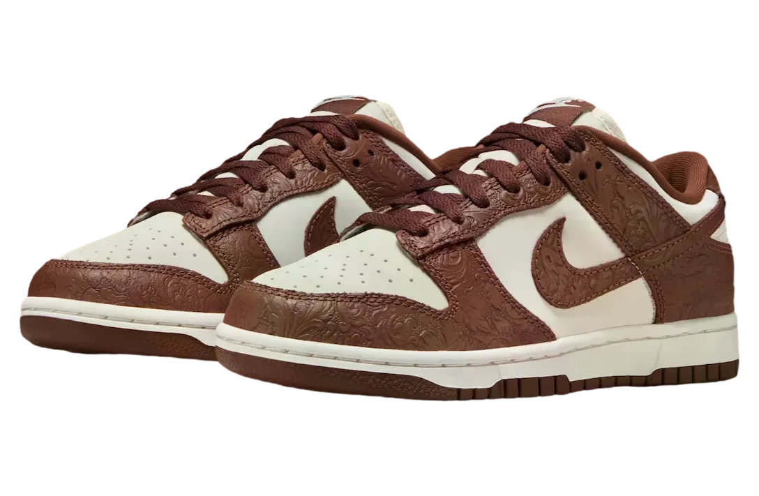 nike dunk low black sail fauna brown 0