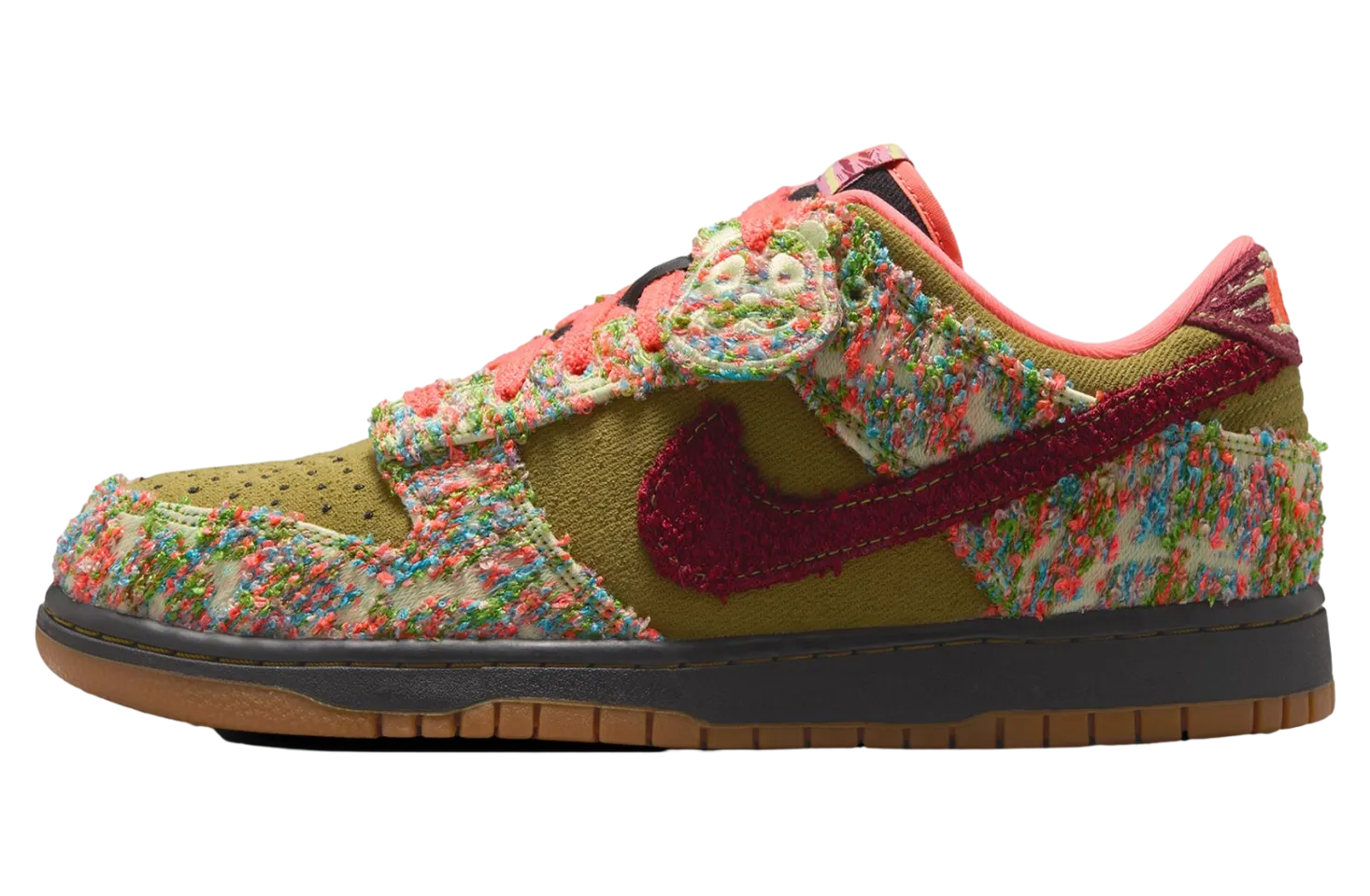 nike dunk low green curry luminous green