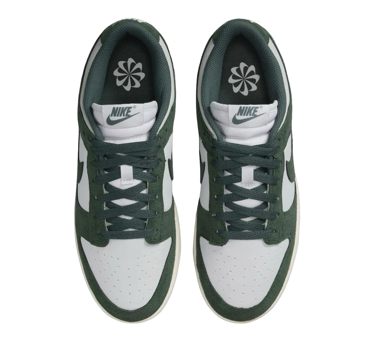 nike dunk low green suede 2