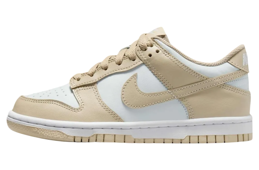 nike dunk low gs desert khaki pure platinum