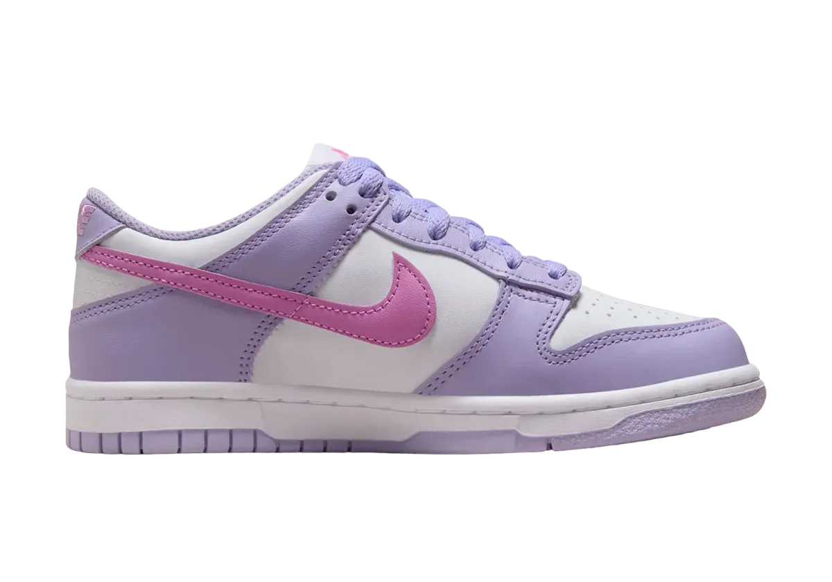 nike dunk low gs lilac bloom pink 1