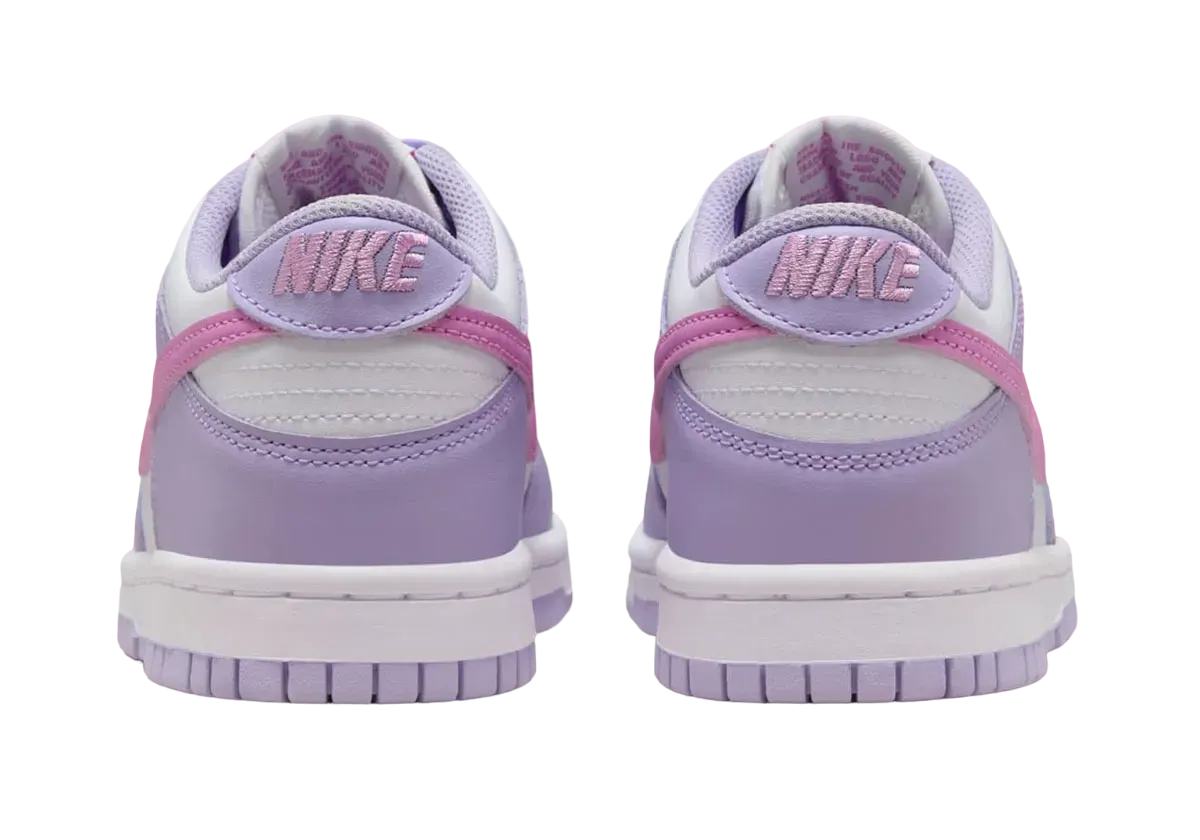 nike dunk low gs lilac bloom pink 3