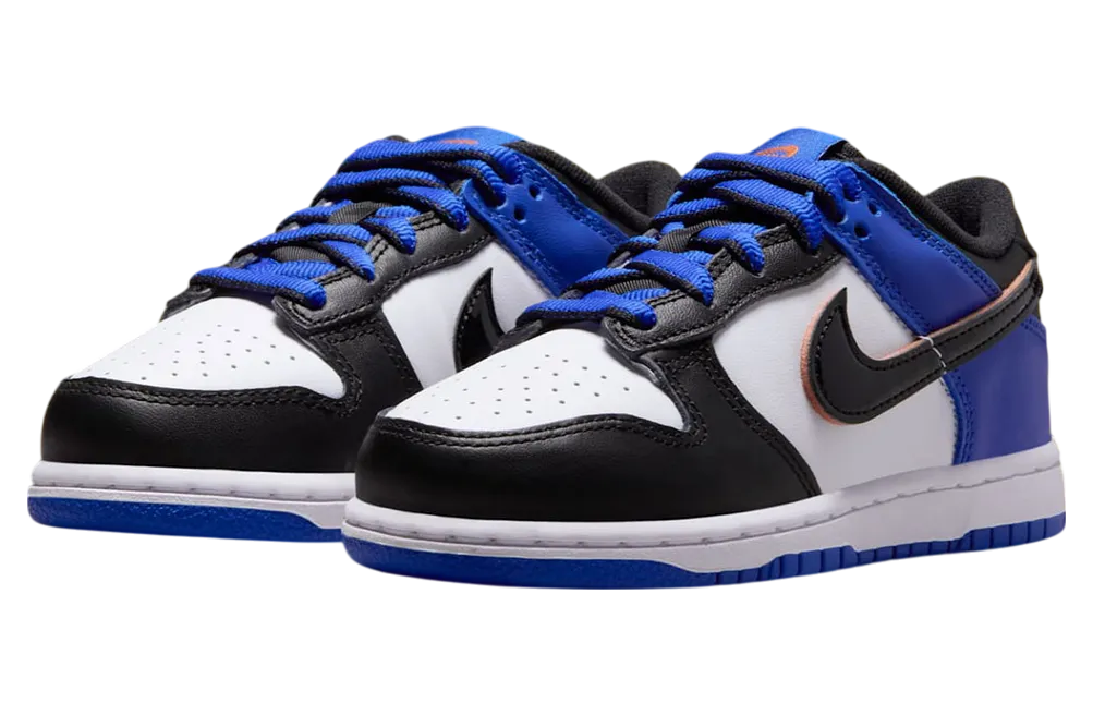 nike dunk low gs upside down swoosh knicks 0