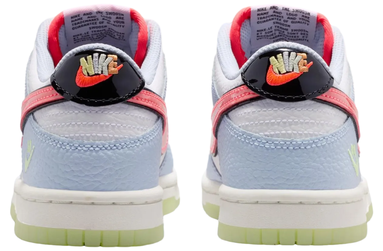 nike dunk low gs white blue 3